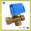 3 way motorizd water ball valve T flow for solar water system brass