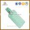 Hot sale customized waterproof standard size pvc luggage tag