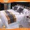 European hotel or household polyester bed runner and cushion