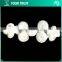 Height 8.0 Centermeter All White Sew On 100% Nylon Chinese Knot Frog Buttons