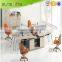 China gold supplier Simple glass office wall partition