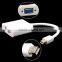 easy to carry white mini dp to vga displayport adapter