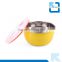 colourful fashion stainless steel salad bowl