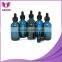 2oz boston round glass bottle with black dropper cap