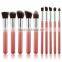 Hot sell fashionable private label face cleaner cosmetic brush set without package wholesale