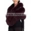 Hot selling popular fox fur shawl for women