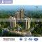 3D aerial and semi-aerial view images