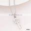 Crystal Heart Key Silver Plated Couple Necklace For Valentine's Day Girlfriend