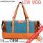 custom polo classic travel bag / carry on canvas leather shoulder bag                        
                                                Quality Choice