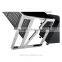 PT-D0502 Modern Office Big Desk Glass top Stainless Steel Leg Manager Table