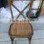 Vintage Cross Back Chair with metal straps, X back chairs
