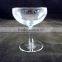 Vintage champagne coupe glass clear wine goblet