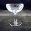 Vintage champagne coupe glass clear wine goblet