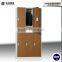 steel dressing room lockers six door brown wardrobe electronic code lock clothes storage locker