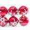 Top fashion different types Beautiful Gold painted patterns christmas plastic ball with good offer