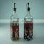 square oil bottle with dosing cap