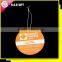 Round car air fresheners paper