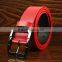 Red Genuine Leather Belt for Teens and Men