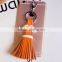 Love Full Beard Tassel Keychain Key Chain Pendant Leather Tassel Keychain Bags Ornaments