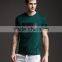Customized plain green with logo printing men's t shirt