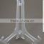 3" Frosted White Folding Pedestal Holder for Dinnerware Plate Easel