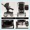 free adjustable handle bar baby stroller big wheel with big basket