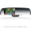 Auto-dimming rear view mirror with radar detecter and rear camera display