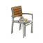 ZT-1025C Aluminum wooden stacking chair