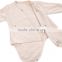 100% GOTS organic cotton baby rompers Baby climb clothes nursing belly
