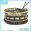 Men's Braided Charms Leather Mix Wrap Bracelet Wholesale