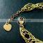 19cm raw brass faceted rhombic link fashion DIY bracelet supplies 1900078
