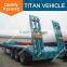 100 T heavy duty machine transportation trailer transport engine semi trailer low bed trailer