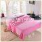 Hot Sales Bedding Extra Soft Coral Fleece Blanket Pink Color