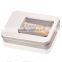 china manufacturer rectangular metal packaging USB tin box battery tin box with clear window