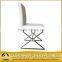 stitching PU cover dining chair with modern special shape legs
