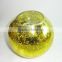 Party Decoration Hanging Yellow Sparkling Glass Polished Hollow Glass Ball