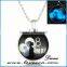 Hot Selling Stock Creative Glow in the Dark Round Pendant Luminous Necklace