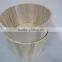 Hot Sale Natural Handmade Round Shape Solid Wooden Barrel, Wood Barrel With Rope Handle Manufacture