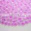 Fashion wood grain oval pvc bath mat