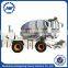 Low price HWJB200 mobile self loading concrete mini mixer truck