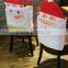 Cute Christmas Red Decoration Chair Covers