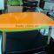 New design wooden legs modern MDF small coffee rable, square coffee table