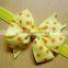 Cute dotted baby flower headband wholesale baby hair accessories