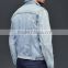 2017 In Trend Light Wash Jacket jeans Fade Color custom Mens denim jacket