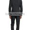 Solid Anthracite Wool 'M Line' 2-Button Suit With Flat Front Pants (SHT1089)