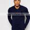 Cheap Price Muscle Long Sleeve Polo With Logo In Navy/Breathable Polo Collar T-shirt/Two Button Blacket T-shirt