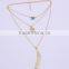 Zm35137a Woman Jewelry Necklace 2017 Fashion Layer Chain Statement Necklace