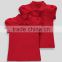 2016 Wholesale OEM girls embroided school uniform short sleeve polo shirts for 3-13yrs girls