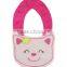 Wholesale  applique cotton custom soft animal wholesale dental baby bibs necklace