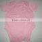 100% superfine merino wool envelop collar short sleeve baby bodysuit